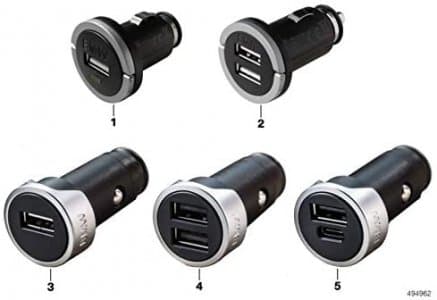 BMW Çift USB Şarj Cihazı 2