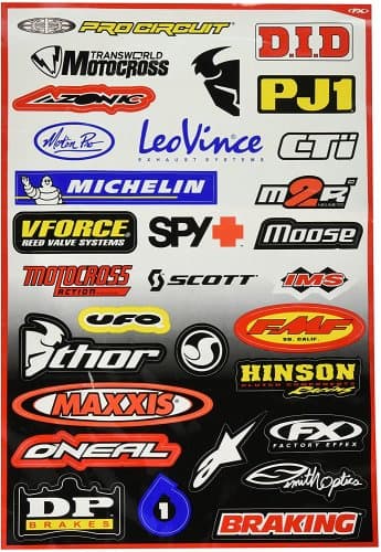 Buse FX Sponsor Sticker Kit A